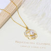 White Flower Gold - Necklace