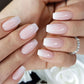 N-213 - Pastel Pink - Press On Nail Set Of 24 - Free Nail Kit Included