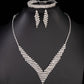 UNI-11944 - Premium Fancy Crystal Diamonds - Jewelry Set