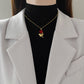 SS-12066 - Luxury Red Rose Gold - Necklace