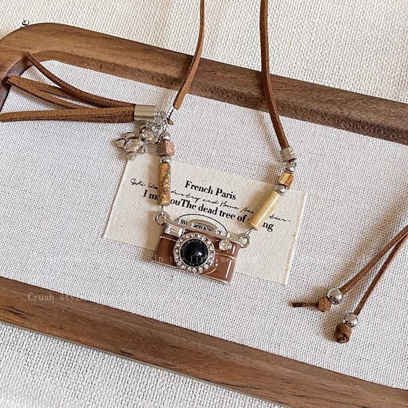 UNI-11987 - Retro Camera - Necklace