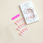 N-213 - Pastel Pink - Press On Nail Set Of 24 - Free Nail Kit Included