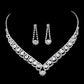 UNI-11933- White Diamonds Silver - Jewelry Set Of 2