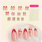 N-200 - Pinkish - Press On Nail Set Of 24 - Free Nail Kit Included