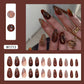 N-248 - Phoenix Butterfly - Press On Nail Set Of 24 - Free 24 Pcs Sticker Sheet Included