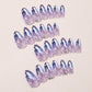 N-212 -Crystal Diamond - Press On Nail Set Of 24 - Free Nail Kit Included