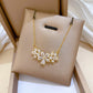 SS-12077 - Luxury Flower Gold - Necklace