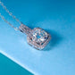 Diamonds Square Silver- Necklace