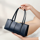 Fancy Black Leather - Hand Bag