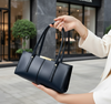 Fancy Black Leather - Hand Bag