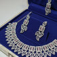 PJ-117- Zircon Tear Leaf Chorsi Set