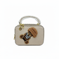 Teddy Bear Mini Box Handbag – ELORE Luxury Embossed Top Handle Purse for Women