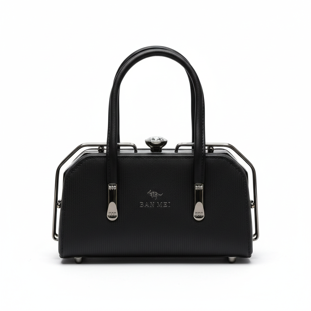 ELORE Crystal-Frame Classic Satchel Bag
