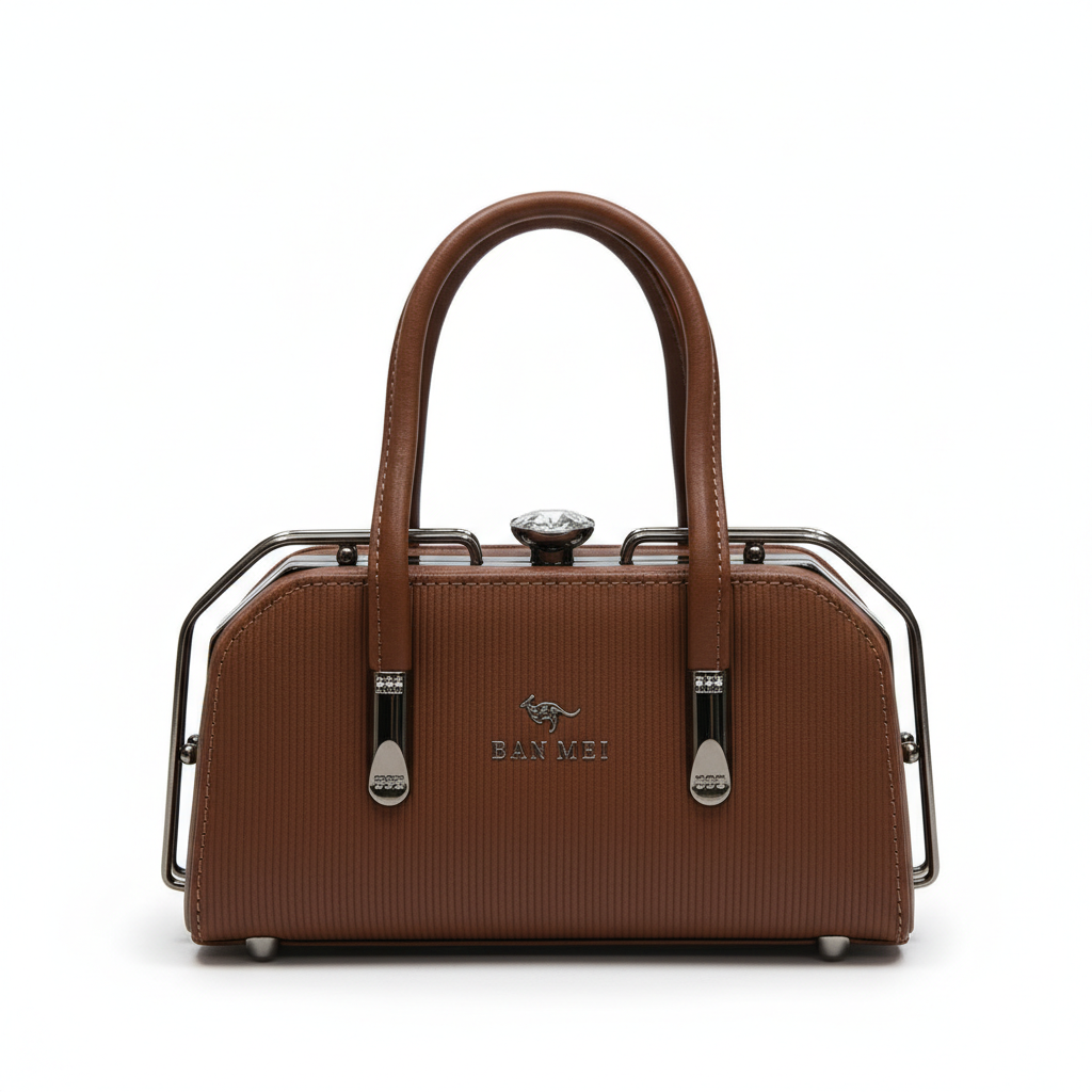 ELORE Crystal-Frame Classic Satchel Bag