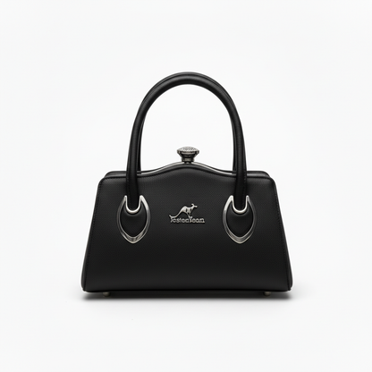 ELORE Crystal-Frame Structured Top Handle Bag