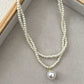 UNI-10078-1 - Pearls Double Layer - Necklace