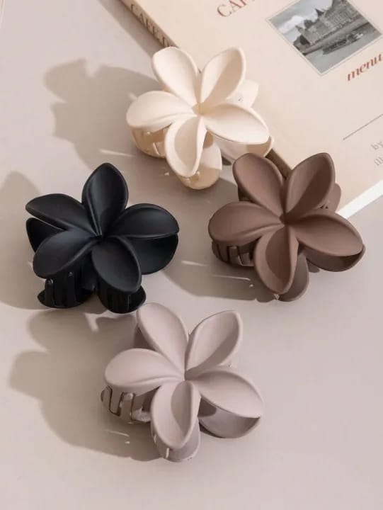 HC-106 - Chocolate Color Series Small Flower - Hair Claw