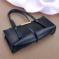 Fancy Black Leather - Hand Bag