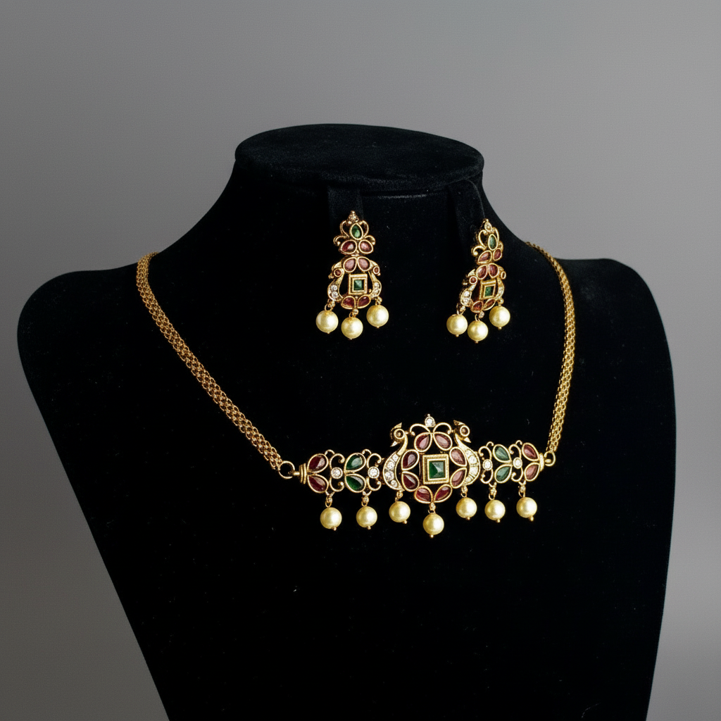 Vintage Gold & Multi - Jewelry Set