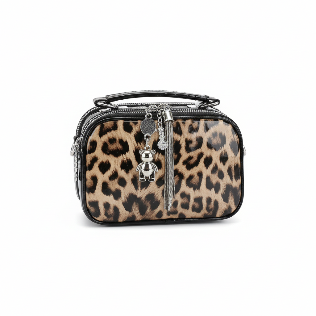 Leopard Print Mini Crossbody Bag for Women