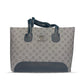 ELORE Luxury Grey Tote Signature Pattern Handbag for Women