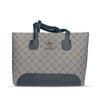 ELORE Luxury Grey Tote Signature Pattern Handbag for Women