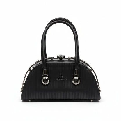 ELORE Luxe Crystal-Frame Satchel Bag (Top Handle)