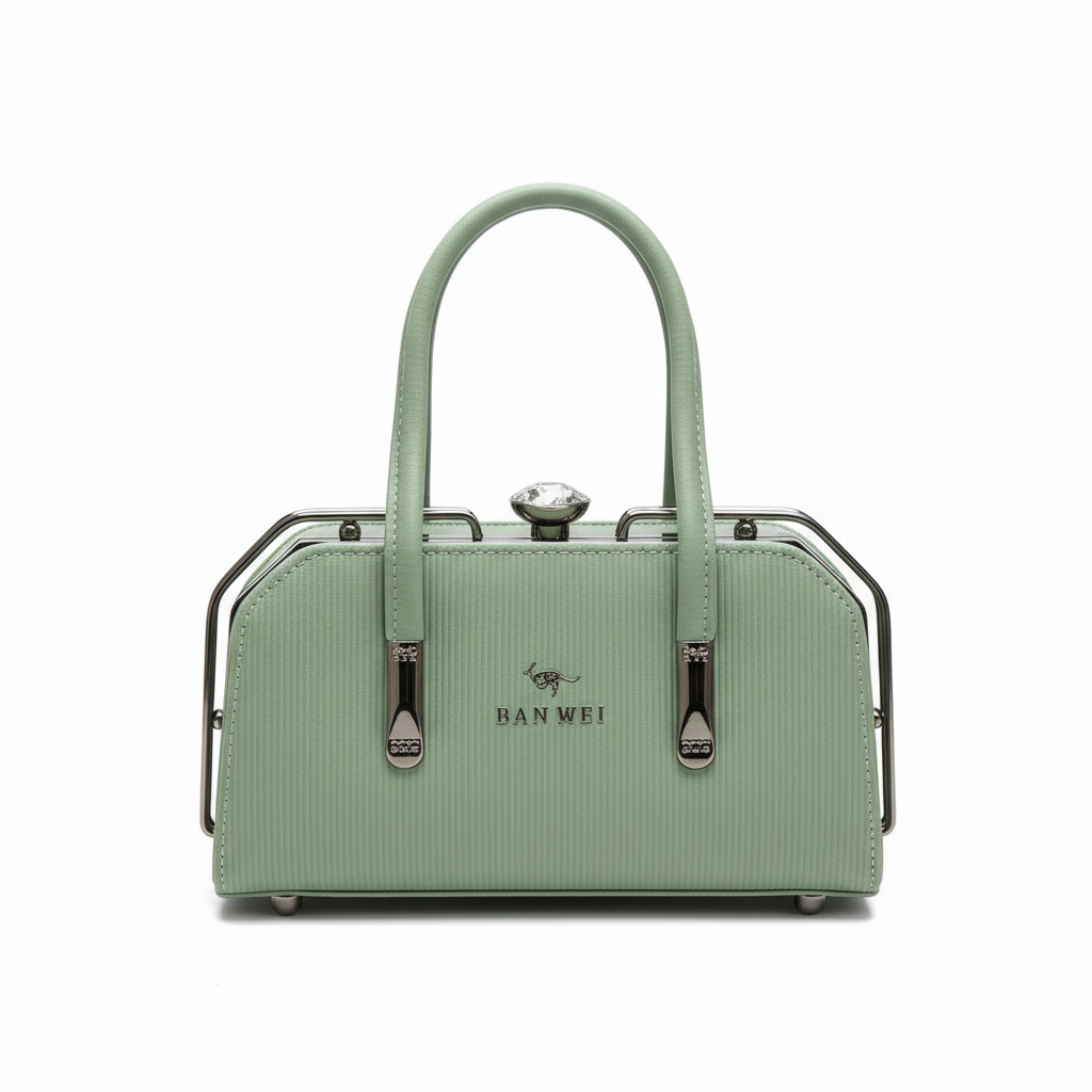ELORE Crystal-Frame Classic Satchel Bag