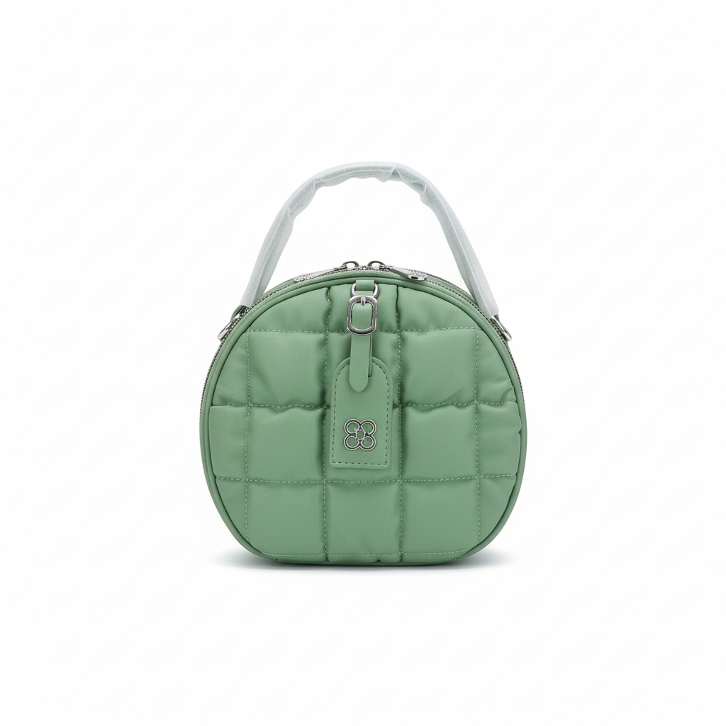 Quilted Round Mini Handbag for Women