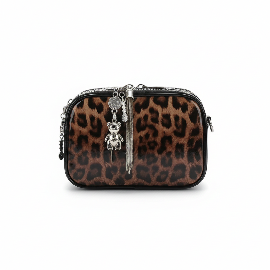 Leopard Print Mini Crossbody Bag for Women