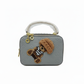 Teddy Bear Mini Box Handbag – ELORE Luxury Embossed Top Handle Purse for Women