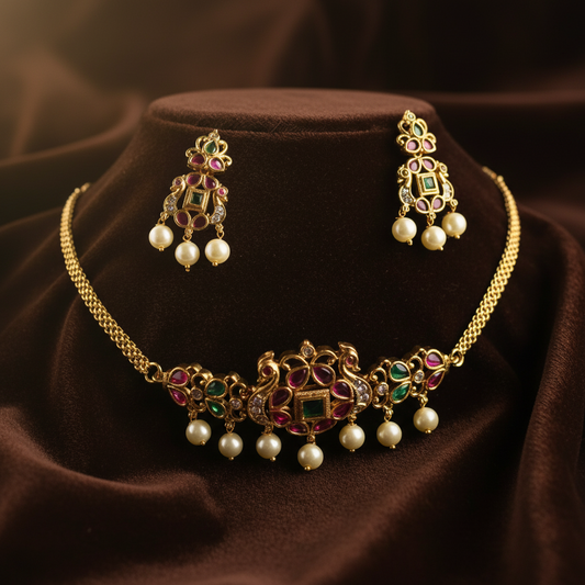 Vintage Gold & Multi - Jewelry Set