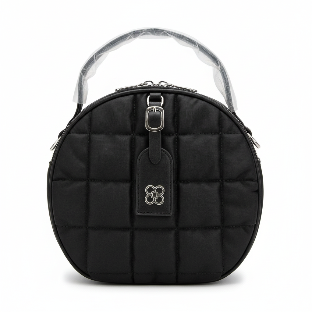 Quilted Round Mini Handbag for Women