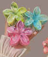HC-112 - Lotus Flower Marbled - Hair Claw