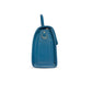 Blue Mini Top Handle Elegant Lock Detail Handbag for Women